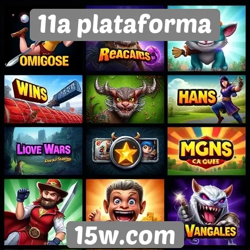 A variedade de jogos disponíveis no site 11a plataforma